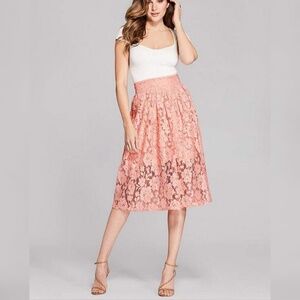 NEW GUESS BY MARCIANO Womens Xing Lace Midi Skirts